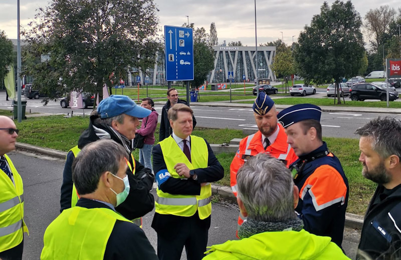  ELA supported a joint roadside inspection in Belgium today