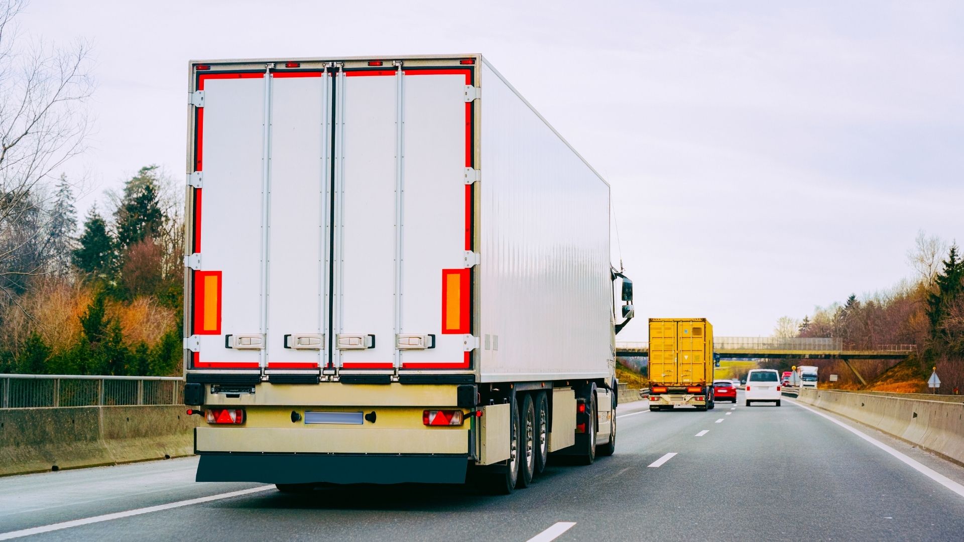 Truck on a road