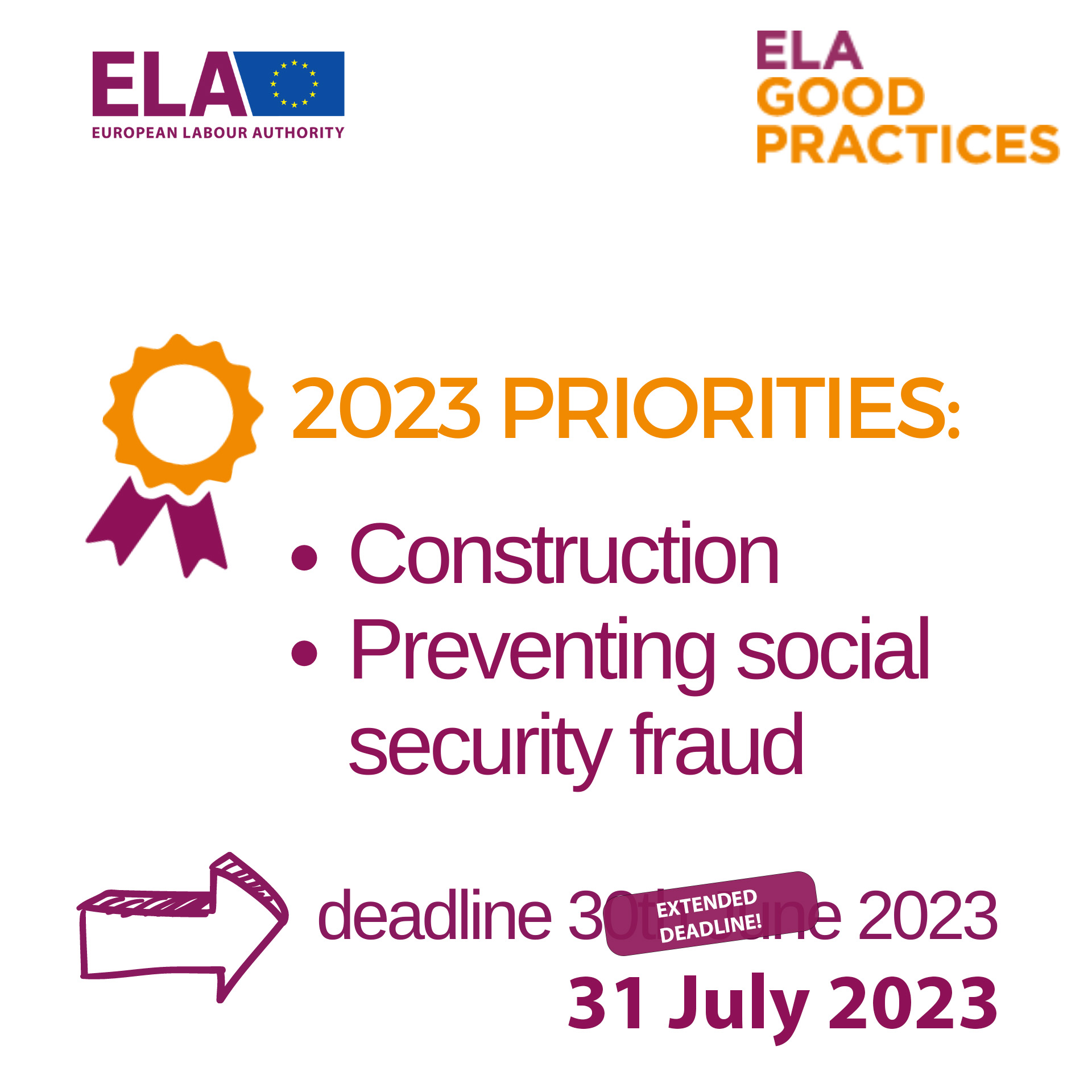Call for good practices extended deadline