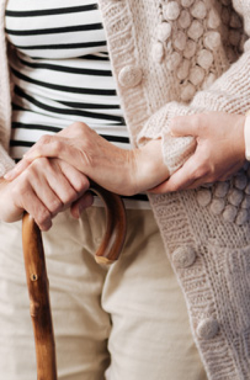 holding hands