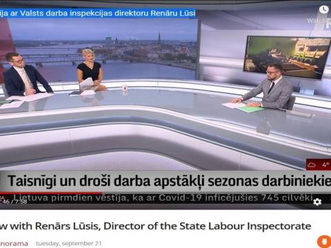 Latvia - results of seasonal work campaign on national news