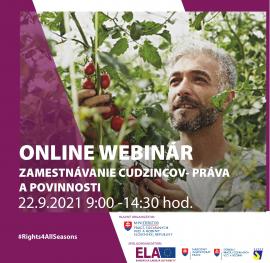 Slovakia webinar about mobile seasonal workers 
