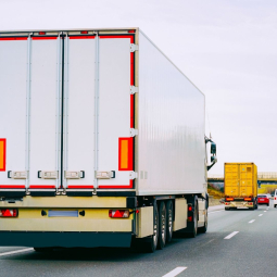 Truck on a road