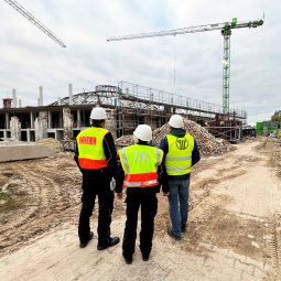 inspectors and in a building site