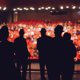 performers on stage