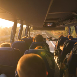 people on a bus