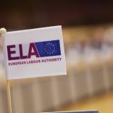 Small flag with ela logo © European Union, 2019