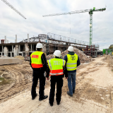 inspectors and in a building site