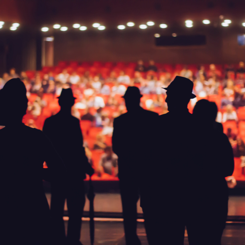 performers on stage