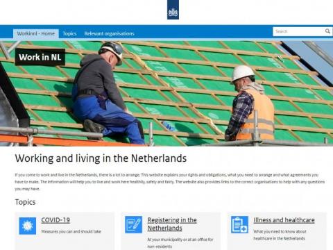 Website Netherlands www.workinnl.nl
